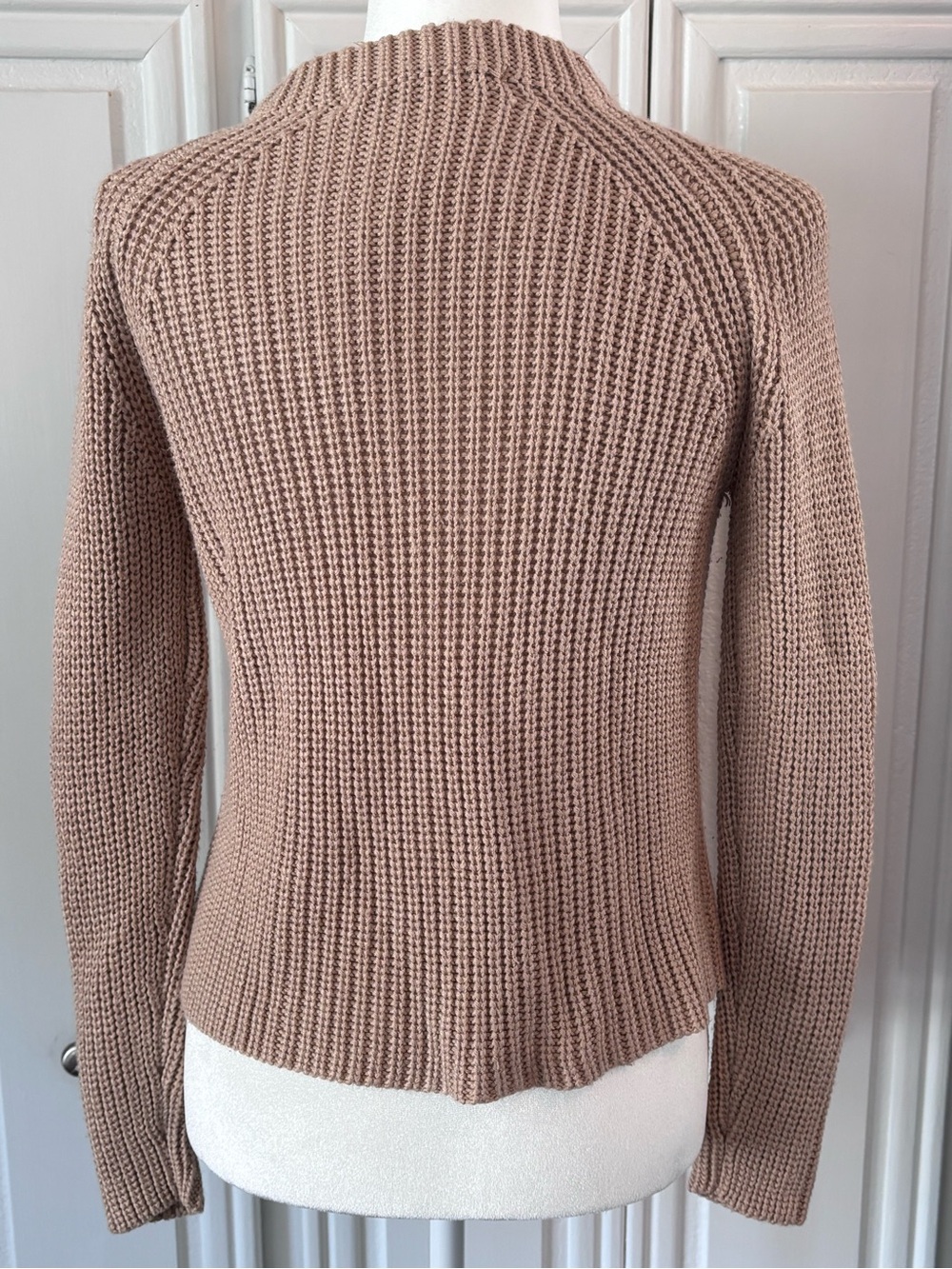 Zara Ribbed Crewneck Sweater in Taupe M - Picture 4 of 11